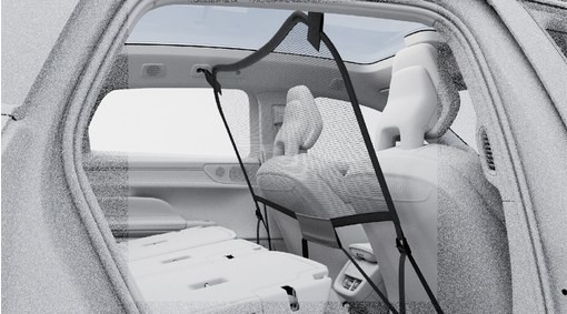 Original Volvo EX30 Sicherheitstrennnetz aus Nylon