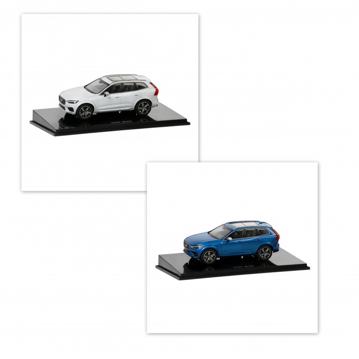 Modellauto Volvo XC60 II 1:43 Crystal White / Bursting Blue