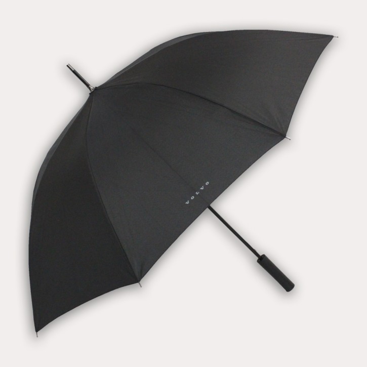 Regenschirm schwarz mit Volvo Branding