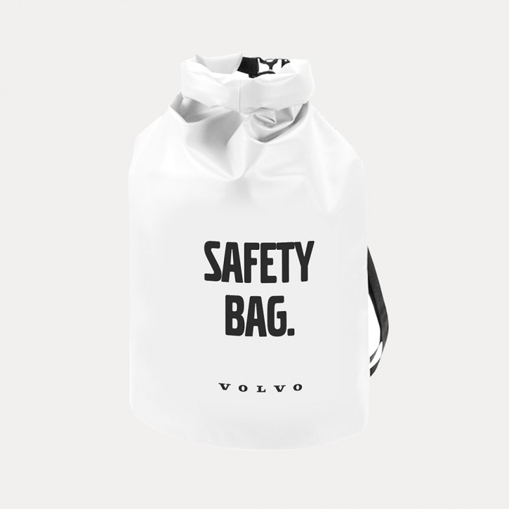 Volvo Seesack / Dry Bag in Weiß, Wasserdicht